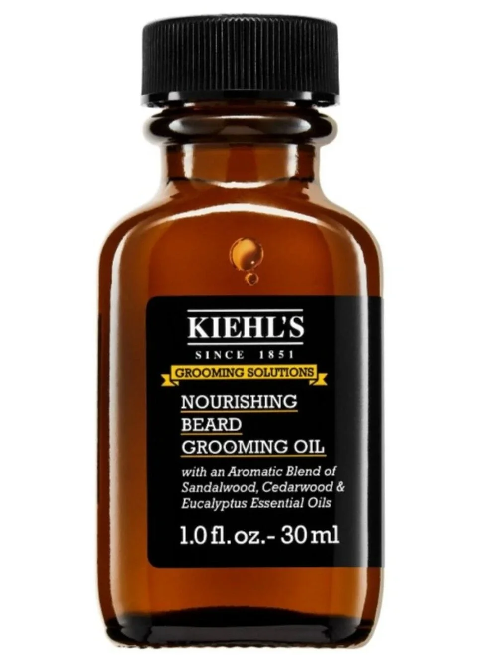 Kiehl's Nourishing Beard Grooming Oil - Amber, Black